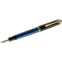 Pelikan Füllhalter M400 Schwarz-Blau M Etui
