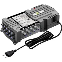 Goobay Sat-Multischalter 9 Eingänge/4 Ausgänge - Verteiler für max. 4 Teilnehmer von zwei Satelliten