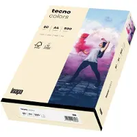 OVOL Farbiges Kopierpapier tecno colors, DIN A4, 80 g/m², hellchamoisgelb, 500 Blatt