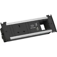 Bachmann KAPSA S 1xUK,1xUSB Charger 1xCM Strom 2,0m UK 13A