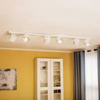 Aldex Deckenstrahler 1046PL_K, 6-flammig, weiß 1046PL_K , dimmbar, weiß / opal, für Wohn- / Esszimmer, Metall, Modern, Strahler