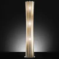 Slamp Design Stehlampe Bach, dimmbar, messing / gold, für Wohn- / Esszimmer, Kunststoff, Design, Stehlampe