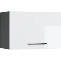 Vicco Hängeschrank Fame-Line Weiß Hochglanz 60 cm Flach, Model 35546