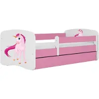 Kärkkäinen Bett babydreams rosa Einhorn mit Schublade ohne Matratze 180/80