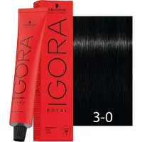 Schwarzkopf Professional Igora Royal Cools Permanente Färbung 60 ml 3-0 Dunkelbraun