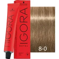 Schwarzkopf Professional Igora Royal Cools Permanente Färbung 60 ml 8-0 Hellblond