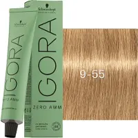 Schwarzkopf Professional Igora Zero Amm Permanente Färbung 60 ml 9-55
