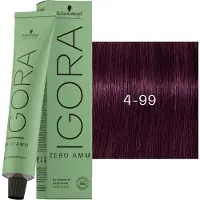 Schwarzkopf Igora Zero Amm Color Cream - 60ml