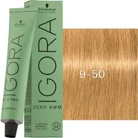 Schwarzkopf Professional Igora Zero Amm Permanente Färbung 60 ml 9-50