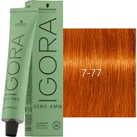 Schwarzkopf Professional Igora Zero Amm Permanente Färbung 60 ml 7-77