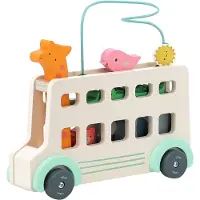 Vilac Motorikspielzeug - Bus m. Tier - - One Size - Motorikspielzeug