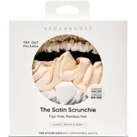 Vegan Boost Satin Haargummis 3 klein 3 groß - 6 Stück