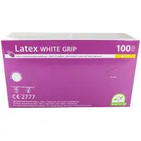 Papstar Latex white grip Einmalhandschuhe 100 St