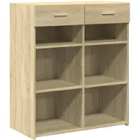 vidaXL Sideboard Sonoma-Eiche 80x42,5x93 cm Holzwerkstoff
