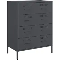 vidaXL Sideboard Anthrazit 68x39x89 cm Stahl