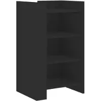 vidaXL Sideboard Schwarz 45x35x75 cm Holzwerkstoff