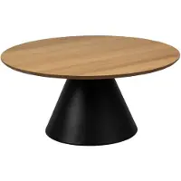 Ebuy24 Soli Couchtisch Ø85cm Eiche Nachbildung.