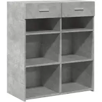vidaXL Sideboard Betongrau 80x42,5x93 cm Holzwerkstoff