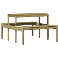 vidaXL Picknicktisch 110x134x75 cm Imprägniertes Kiefernholz
