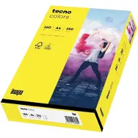 Tecno Farbiges Kopierpapier colors, DIN A4, 160 g/m², gelb, 250 Blatt