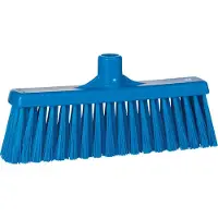Vikan Hygiene 3166-3 Kehrmaschine mit geradem Hals, mittlere Fasern, blau, 310 mm