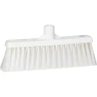 Vikan Hygiene 3166-5 Kehrmaschine mit geradem Hals, mittlere Fasern, weiß, 310 mm
