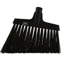 Vikan Hygiene 2914-9 Eckbesen, schwarze harte lange schräge Fasern, 290 mm