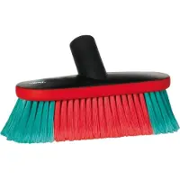 Vikan Transport 526952 Waschbürste 21 cm oval, Wasserzufuhr, Gummipuffer