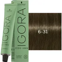 Schwarzkopf Professional Igora Zero Amm Permanente Färbung 60 ml 6-31