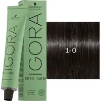 Schwarzkopf Professional Igora Zero Amm Permanente Färbung 60 ml 1-0