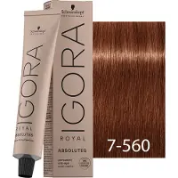 Schwarzkopf Professional Igora Royal Absolutes 60 ml 7-560 Mittelblond Gold Schoko