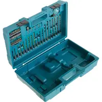 Makita 183W49-4 Transportkoffer 480 x 320 x 140 mm + 65 tlg. SDS-plus Zubehör Set für Akku