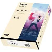 Tecno Farbiges Kopierpapier colors, DIN A4, 160 g/m², hellchamoisgelb, 250 Blatt