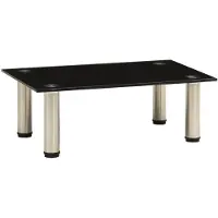 vidaXL TV-Tisch 40x35x17 cm Schwarz Hartglas