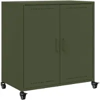 vidaXL Sideboard Olivgrün 68x39x72 cm Stahl