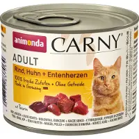 Animonda Carny Carny Adult Rind, Huhn + Entenherzen 12 x 200 g