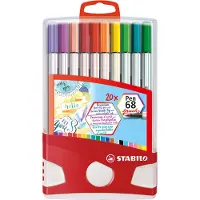 Stabilo Filzstifte - Pen 68 Brush - 20 st. - Mehrfarbig - - One Size - Filzstifte