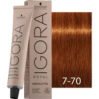 Schwarzkopf Professional Igora Royal Absolutes 60 ml 7-70 Mittelblond Kupfer Natur