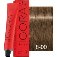 Schwarzkopf Professional Igora Royal Cools Permanente Färbung 60 ml 8-00 Hellblond Natur Extra