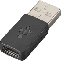 HP Poly USB-C-an-USB-A-Adapter, Kabel, Schwarz