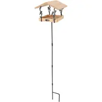 Pflanzen-Kölle Vogel-Futterhaus 'Zilpzalp' mit Ständer, ca. 25 x 25 x H131 cm