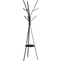HOMCOM Garderobenständer, BxH: 45 x 180 cm, Holzwerkstoff - schwarz