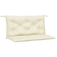 vidaXL Gartenbank-Auflagen 2 Stk. Creme 100x50x7 cm Oxford-Gewebe