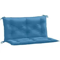 vidaXL Gartenbank-Auflagen 2 Stk. Melange Blau 100x50x7 cm Stoff