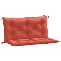 vidaXL Gartenbank-Auflagen 2 Stk. Melange Rot 100x50x7 cm Stoff