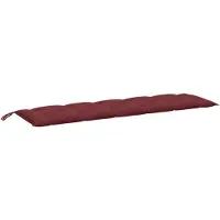 vidaXL Gartenbank-Auflage Melange Weinrot 180x50x7 cm Stoff