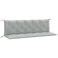 vidaXL Gartenbank-Auflagen 2 Stk. Melange Hellgrau 180x50x7 cm Stoff