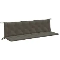 vidaXL Gartenbank-Auflagen 2 Stk. Melange Dunkelgrau 200x50x7 cm Stoff