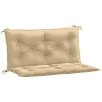 vidaXL Gartenbank-Auflagen 2 Stk. Melange Beige 100x50x7 cm Stoff