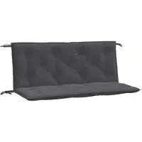 vidaXL Gartenbank-Auflagen 2 Stk. Melange Anthrazit 120x50x7 cm Stoff